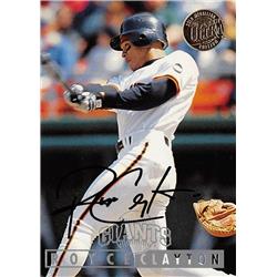 559907 Royce Clayton Autographed Baseball Card - San Francisco Giants, 67 1995 Fleer Ultra No.443