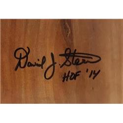 560397 5 x 7 in. David Stern Autographed Floor Board Generic - NBA Commissioner Inscribed HOF 14