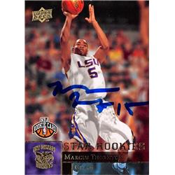 559995 Marcus Thornton Autographed Basketball Card - LSU Tigers 2009 Upper Deck Star Rookies No.224