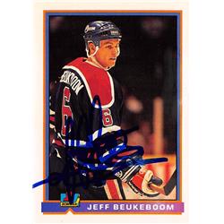 Picture of Autograph Warehouse 560147 Steve Larmer Autographed Hockey Card - Chicago Blackhawks&#44; 67 1991 Pro Set No.49