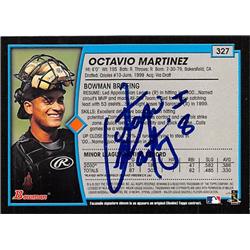 538676 Octavio Martinez Autographed Baseball Card - Baltimore Orioles 2001 Bowman Rookie No.327
