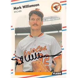 538697 Mark Williamson Autographed Baseball Card - Baltimore Orioles, 67 1988 Fleer No.574