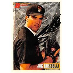 538811 Joe Rosselli Autographed Baseball Card - San Francisco Giants 1993 Bowman No.632