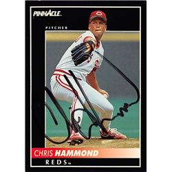 538883 Chris Hammond Autographed Baseball Card - Cincinnati Reds, 67 1992 Pinncale No.335