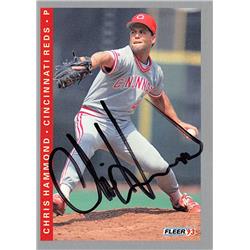 538886 Chris Hammond Autographed Baseball Card - Cincinnati Reds, 67 1993 Fleer No.35