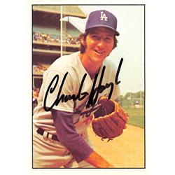 539025 Charlie Hough Autographed Baseball Card - Los Angeles Dodgers, 67 1975 SSPC No.68