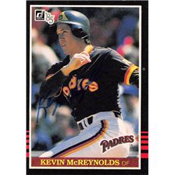 559872 Kevin McReynolds Autographed Baseball Card - San Diego Padres, 67 1985 Donruss No.139