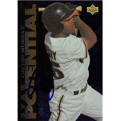 559898 Calvin Murray Autographed Baseball Card - San Francisco Giants, 67 1994 Upper Deck No.261
