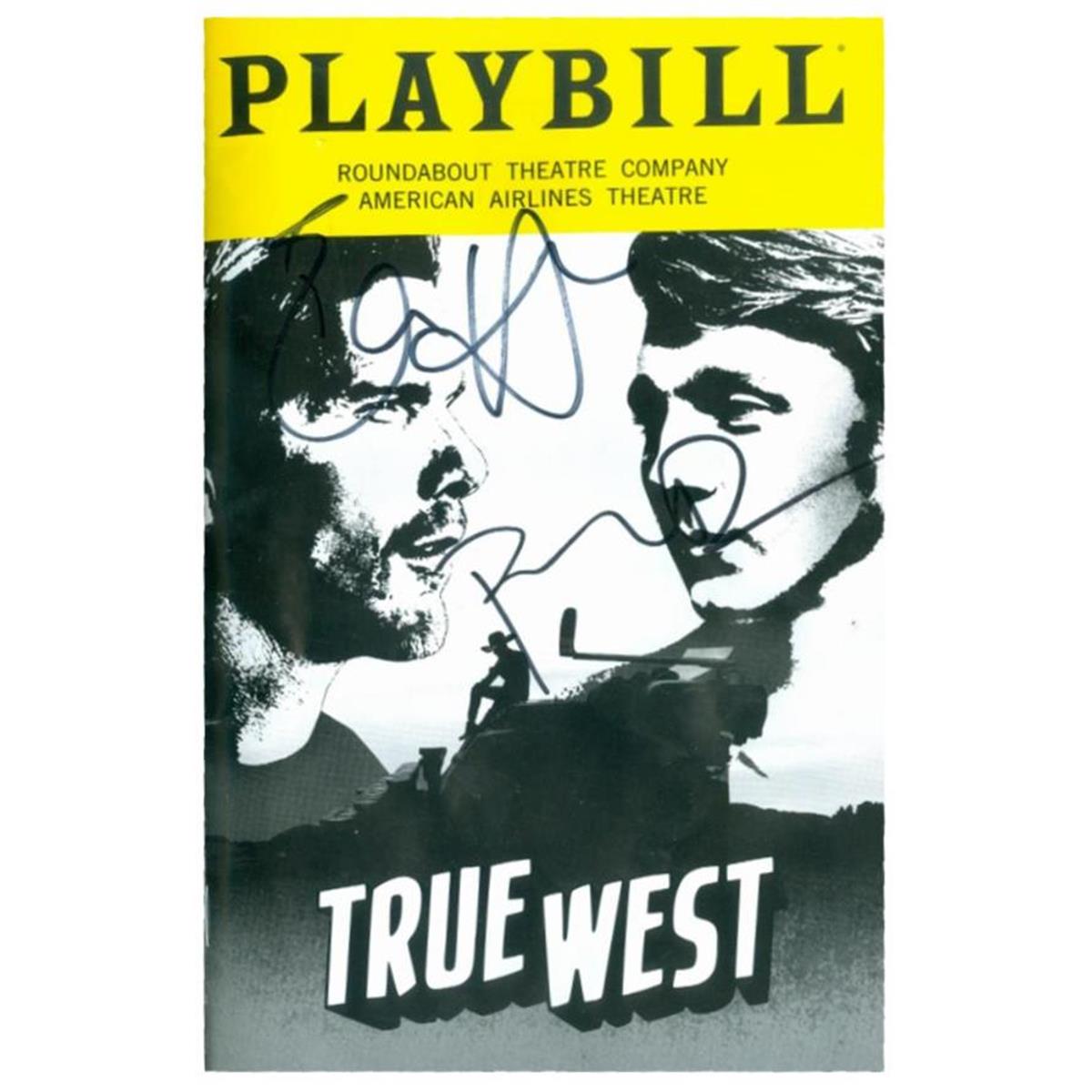 560309 True West Autographed Broadway Playbill by Ethan Hawke Paul Dano