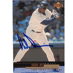 Picture of Autograph Warehouse 560355 Chili Davis Autographed Baseball Card - New York Yankees 2000 Upper Deck No.181