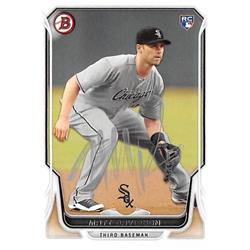 527410 Matt Davidson Autographed Baseball Card - Chicago White Sox 2014 Bowman Rookie No.130