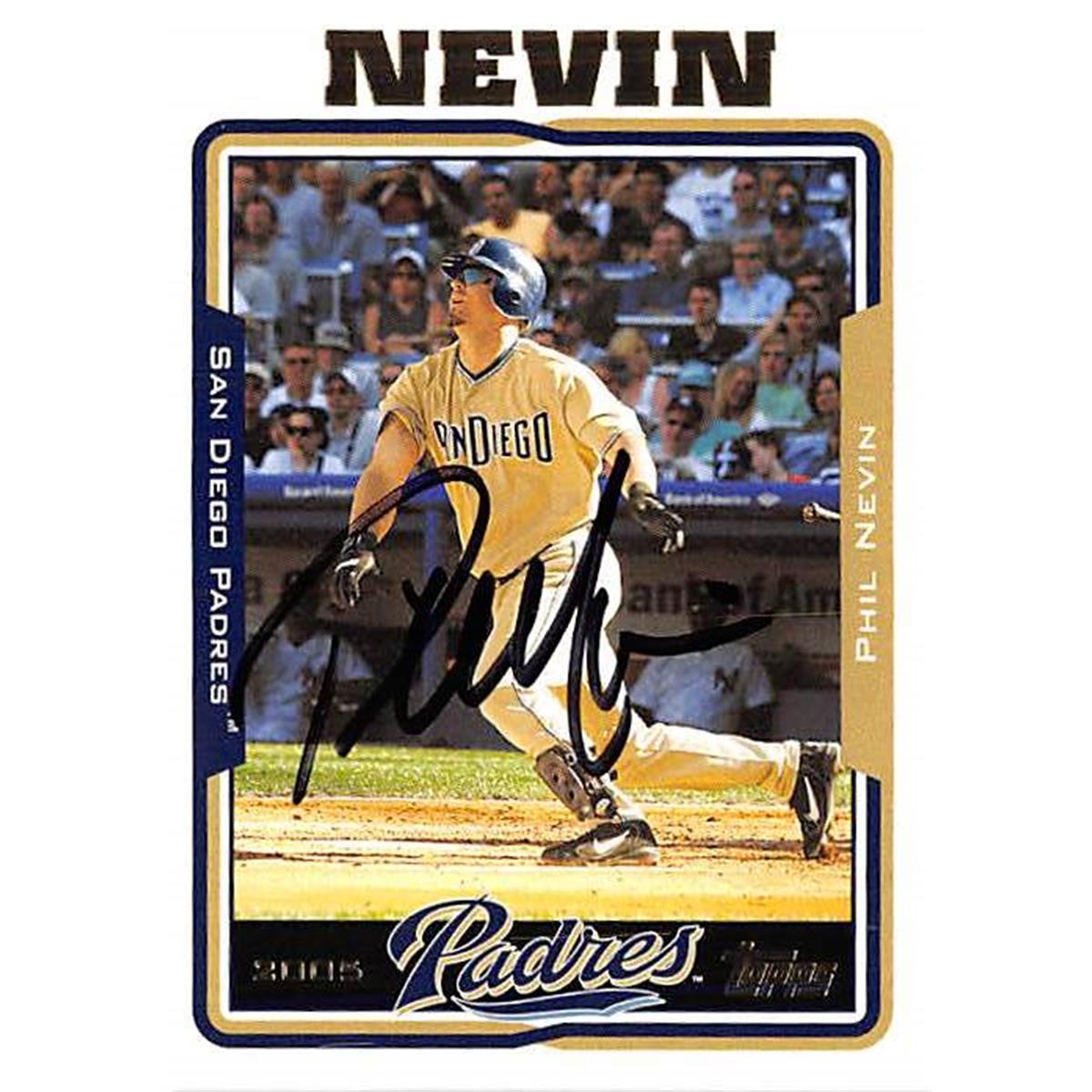 527572 Phil Nevin Autographed Baseball Card - San Diego Padres 2005 Topps No.252 -  Autograph Warehouse