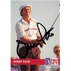 527958 Jerry Pate Autographed Trading Card - Golf, PGA Tour & Alabama Crimson Tide, SC 1992 Pro Set No.189