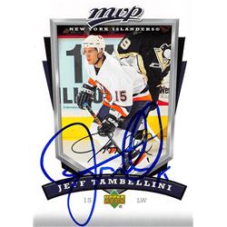 Picture of Autograph Warehouse 528056 Jeff Tambellini Autographed Hockey Card - New York Islanders&#44; SC 2006 Upper Deck MVP No.190