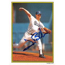 517057 Tim Belcher Autographed Baseball Card - Los Angeles Dodgers 1989 Topps All Star Set No.30