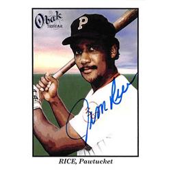 527371 Jim Rice Autographed Baseball Card - Boston Red Sox, Pawtucket 2009 Tristar Obak No.66