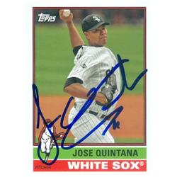 527412 Jose Quintana Autographed Baseball Card - Chicago White Sox 2015 Topps No.141