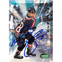 Picture of Autograph Warehouse 528046 Marty McInnis Autographed Hockey Card - New York Islanders&#44; SC 1995 Parkhurst No.134