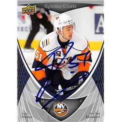 Picture of Autograph Warehouse 528065 Frans Nielsen Autographed Hockey Card - New York Islanders&#44; SC 2008 Upper Deck Rookie Class No.16