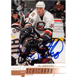 Picture of Autograph Warehouse 528264 Dave Scatchard Autographed Hockey Card - New York Islanders&#44; SC 2001 Upper Deck No.340