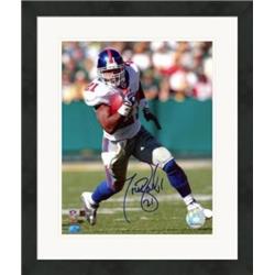 Picture of Autograph Warehouse 528439 8 x 10 in. Tiki Barber Autographed Matted & Framed Photo - New York Giants&#44; All Time Leading Rusher No.9