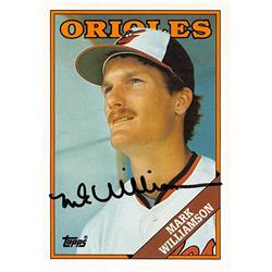 538696 Mark Williamson Autographed Baseball Card - Baltimore Orioles, 67 1988 Topps No.571