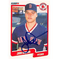 538748 John Dopson Autographed Baseball Card - Boston Red Sox, 67 1990 Fleer No.272