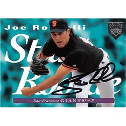 538807 Joe Rosselli Autographed Baseball Card - San Francisco Giants 1995 Upper Deck Electric Diamond No.231
