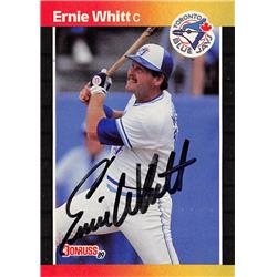 539497 Ernie Whitt Autographed Baseball Card - Toronto Blue Jays, 67 1989 Donruss No.591
