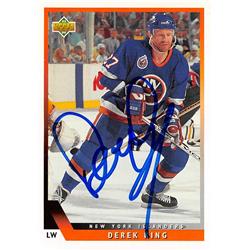 Picture of Autograph Warehouse 528029 Derek King Autographed Hockey Card - New York Islanders&#44; SC 1994 Upper Deck 417