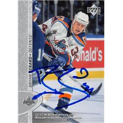 Picture of Autograph Warehouse 528069 Bryan Berard Autographed Hockey Card - New York Islanders&#44; SC 1997 Upper Deck No.294