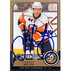 Picture of Autograph Warehouse 528239 Freddy Meyer Autographed Hockey Card - New York Islanders&#44; SC 2008 O-Pee-Chee No.440