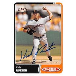 538815 Kirk Rueter Autographed Baseball Card - San Francisco Giants 2003 Topps Total No.815