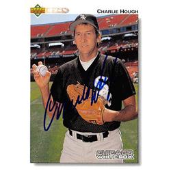 538846 Charlie Hough Autographed Baseball Card - Chicago White Sox, 67 1992 Upper Deck No.418