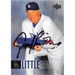539020 Grady Little Autographed Baseball Card - Los Angeles Dodgers 2006 Upper Deck No.1103