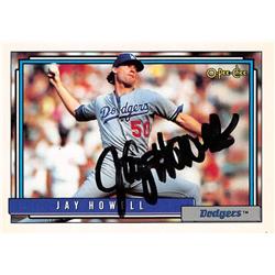539034 Jay Howell Autographed Baseball Card - Los Angeles Dodgers, 67 1992 O-Pee-Chee No.205