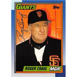 539374 Roger Craig Autographed Baseball Card - San Francisco Giants, 67 1990 Topps No.351
