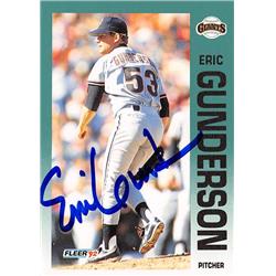 539388 Eric Gunderson Autographed Baseball Card - San Francisco Giants, 67 1992 Fleer No.637