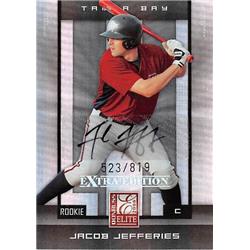 539455 Jacob Jefferies Autographed Baseball Card - Tampa Bay Rays 2008 Donruss Elite Extra Edition No.127 LE 523-819