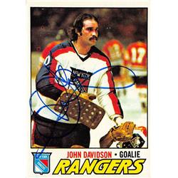 Picture of Autograph Warehouse 539590 Steve Vickers Autographed Hockey Card - New York Rangers&#44; 67 1977 O-Pee-Chee No.136