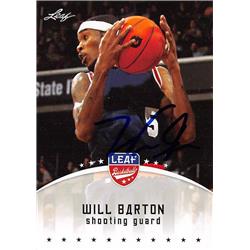 527702 Will Barton Autographed Basketball Card - Denver Nuggets 2012 Leaf Rookie No.WB1