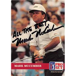 527989 Mark McCumber Autographed Trading Card - Golf, PGA Tour, SC 1992 Pro Set No.110 -  Autograph Warehouse