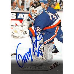 Picture of Autograph Warehouse 528032 Tommy Salo Autographed Hockey Card - New York Islanders&#44; SC 1995 Pinnacle No.202