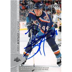 Picture of Autograph Warehouse 528074 Todd Bertuzzi Autographed Hockey Card - New York Islanders&#44; SC 1997 Upper Deck No.291