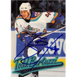 Picture of Autograph Warehouse 528227 Todd Bertuzzi Autographed Hockey Card - New York Islanders&#44; SC 1997 Fleer Ultra No.99