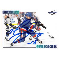 Picture of Autograph Warehouse 528271 Marty McInnis Autographed Hockey Card - New York Islanders&#44; SC 1995 Score No.217