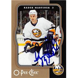 Picture of Autograph Warehouse 528272 Radek Martinek Autographed Hockey Card - New York Islanders&#44; SC 2007 O-Pee-Chee No.311