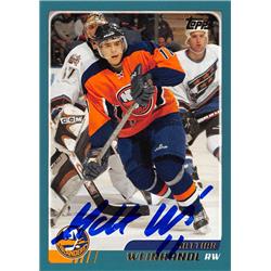 Picture of Autograph Warehouse 528281 Mattias Weinhandl Autographed Hockey Card - New York Islanders&#44; SC 2003 Topps No.165