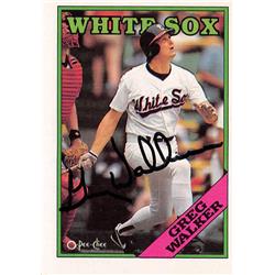 538848 Greg Walker Autographed Baseball Card - Chicago White Sox, 67 1988 O-Pee-Chee No.286