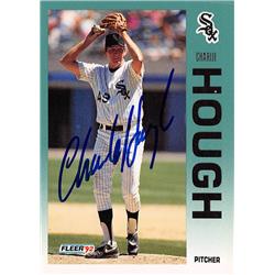 538854 Charlie Hough Autographed Baseball Card - Chicago White Sox, 67 1992 Fleer No.84
